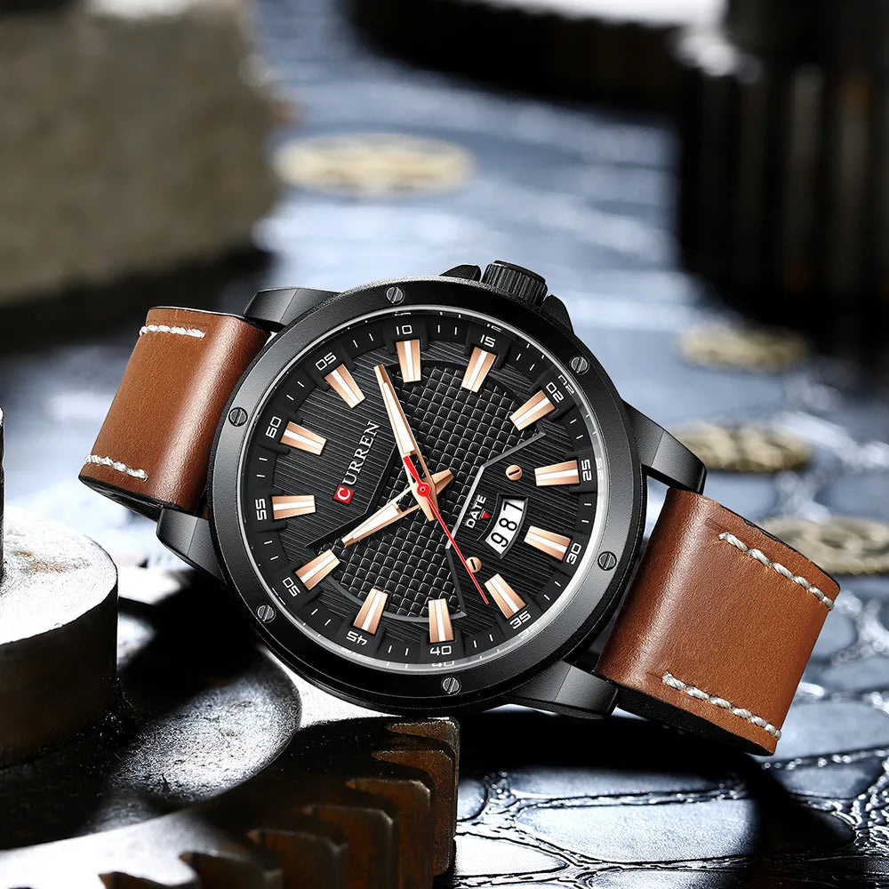 CURREN 8376 Leather Watch